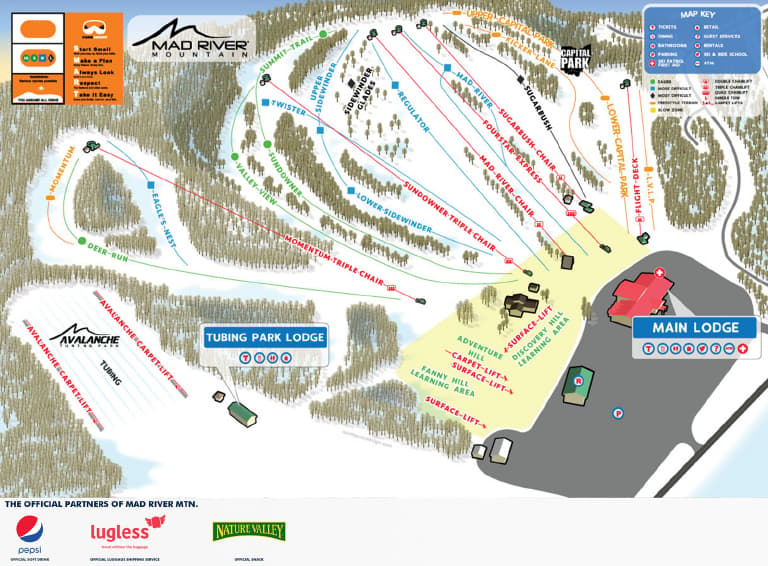 Mad River Mountain Trail Map